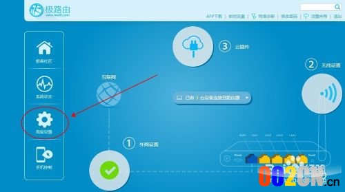 极路由教程：[4]如何设置穿墙模式？